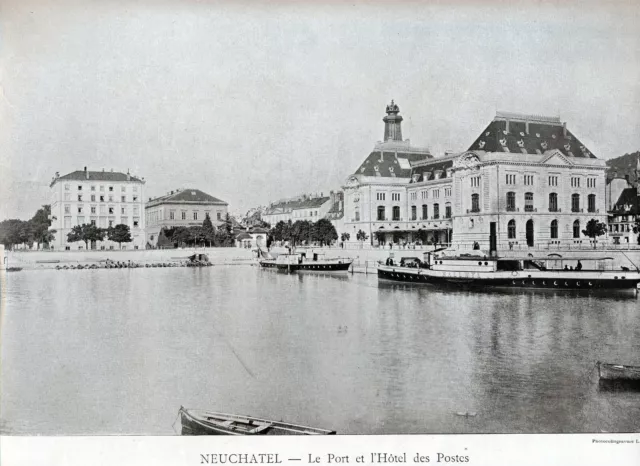 CH Neuchâtel Chaux-de-Fonds Travers 1896 orig vues photogr. Le Locle Les Brenets 2