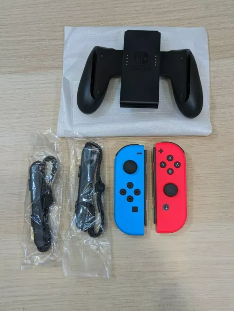 Official NEW Nintendo Switch Joy-Con Controller - Neon Red/Blue From OLED Model