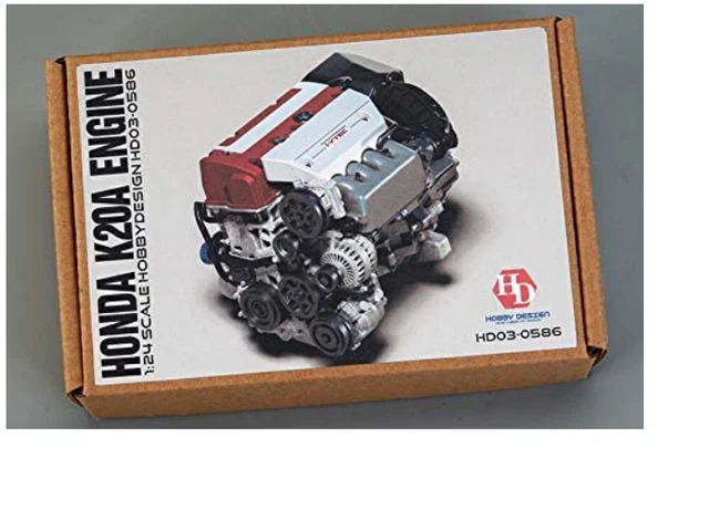 Hobby Design HOBBY DESIGN 1/24 Honda K20A Engine Detail Up Kit Model in Resin