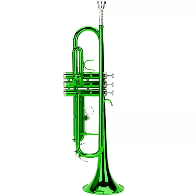 (Grün) Blechbläser Trompete Musik Blasinstrument Mit Hilfswerkzeug Set FAT