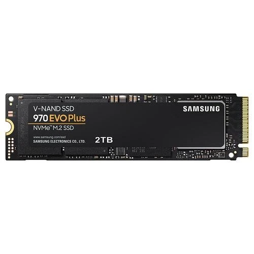 1411757 Samsung MZ-V7S2T0BW Hard disk SSD 2Tb 970 EVO PLUS M.2 NVMe 2000Gb Nero/