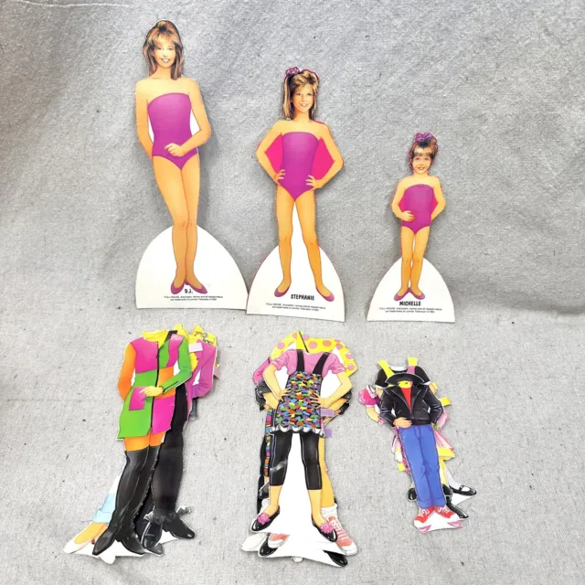 Full House Vintage 90s Used Paper Doll Set DJ, Stephanie & Michelle