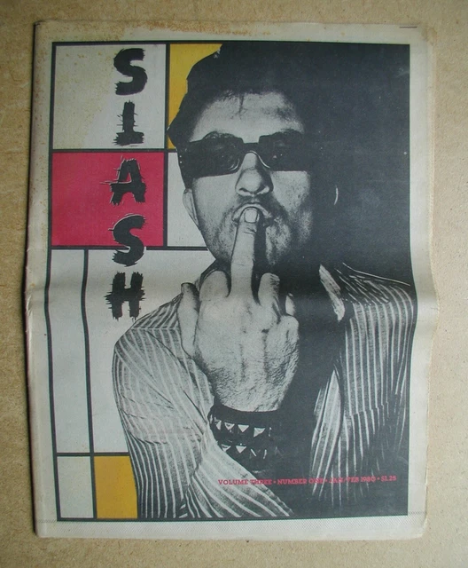 SLASH MAGAZINE. JAN/FEB 1980. LA Punk Fanzine Joy Division, Bob Marley ...