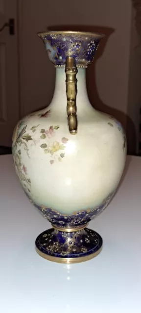 Carlton Blush Ware Baluster Ivory Twin Handled Arvista Vase Wiltshaw & Robinson 2