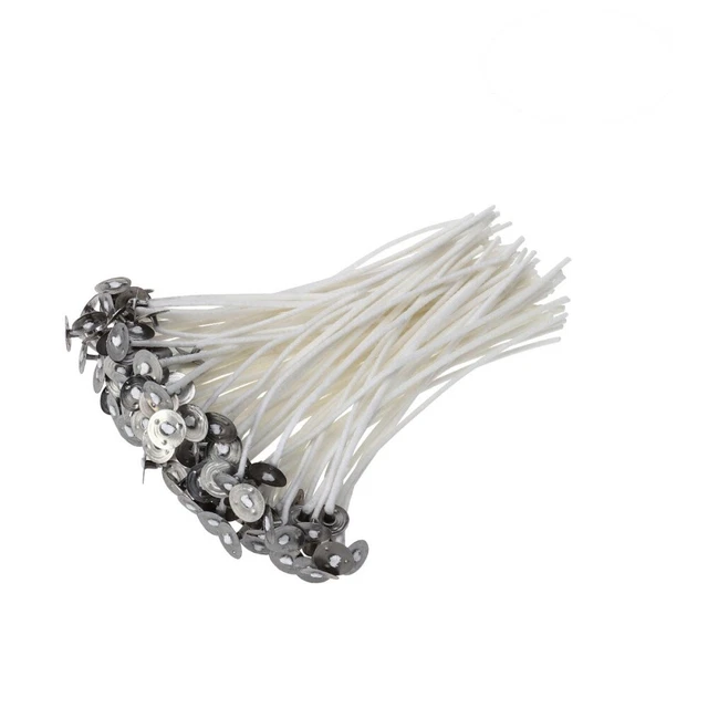 100 Pcs Mèches De Bougie Accessoires En Coton Naturel Lampe À Huile