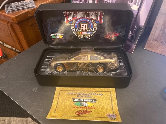JOHN DEERE RACING champions 24k gold 50th anniversary W/ COA & original