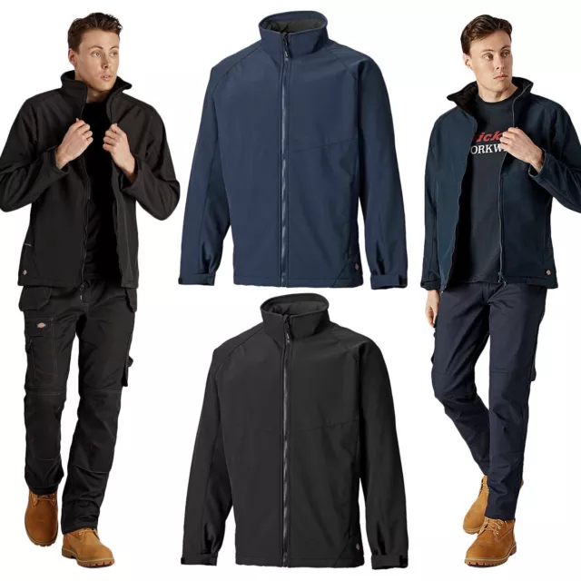 DICKIES WATERPROOF SOFTSHELL Jacket Breathable Lightweight Unisex Work Coat  Mens £19.99 - PicClick UK