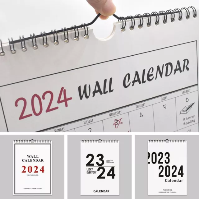 Yearly Wall Calendar 2024 Planner Scheduler Agenda Organizer  Home Office