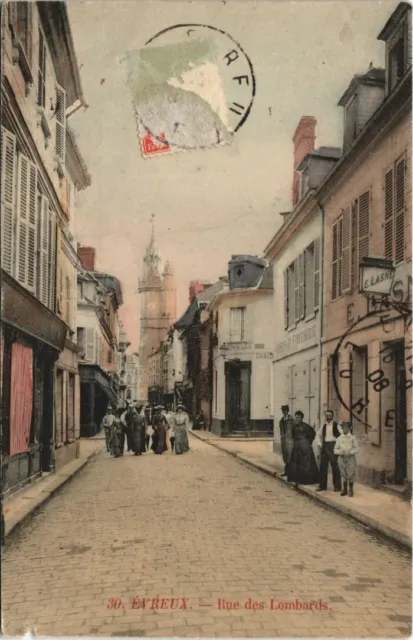 CPA ÉVREUX - Rue des Lombards (129112)