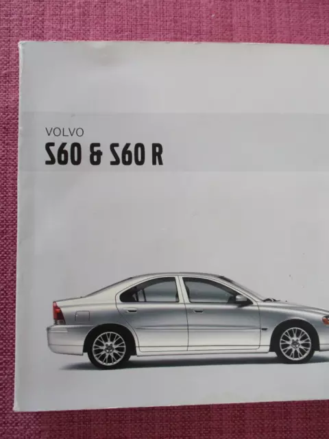 (2005 Model Year) Volvo S60 & S60 R Saloon Owners Manual - Handbook. (Yjl 2078) 2