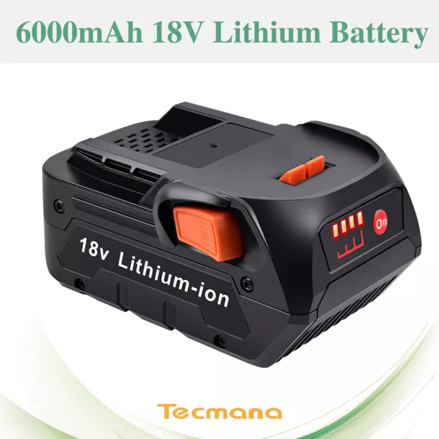 6000mAh 18V Li-ion Battery for AEG L1830R L1815R B1830R B1814G BS18G BSB18 BHO18