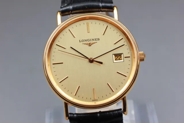 [MINT] Longines Grand Classic Pleasance L4.720.2 Gold Men's Date Quartz Watch