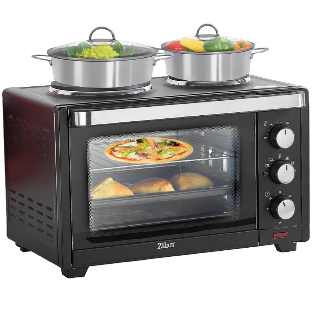 Mini Backofen 28 Liter 3in1 Miniofen Pizzaofen Kleiner Backofen Mini Oven