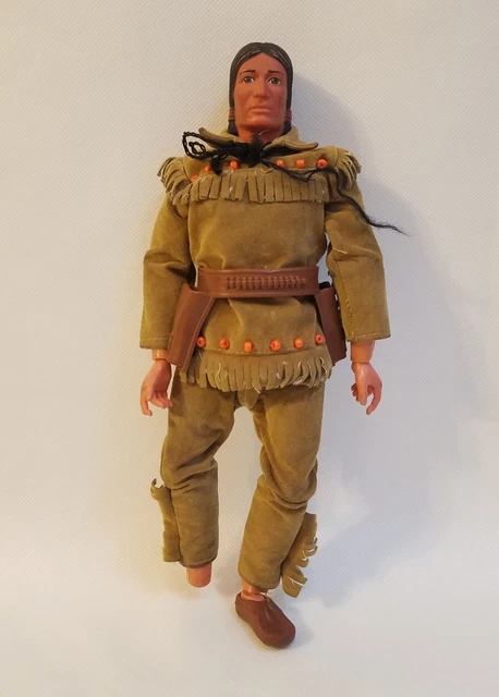 The Lone Ranger Marx Toys 1973 - lot poupées & accessoires Tonto Butch Gabriel