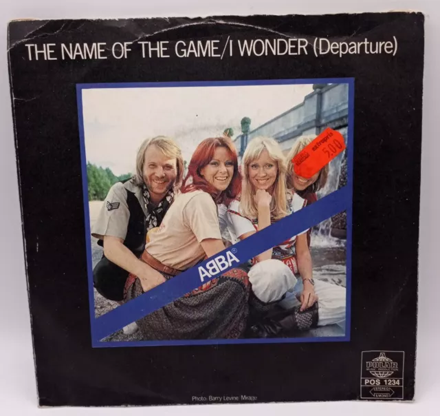 Abba - The Name of the Game / I Wonder Import  45 RPM 7" Vinyl EX1977 NORWAY