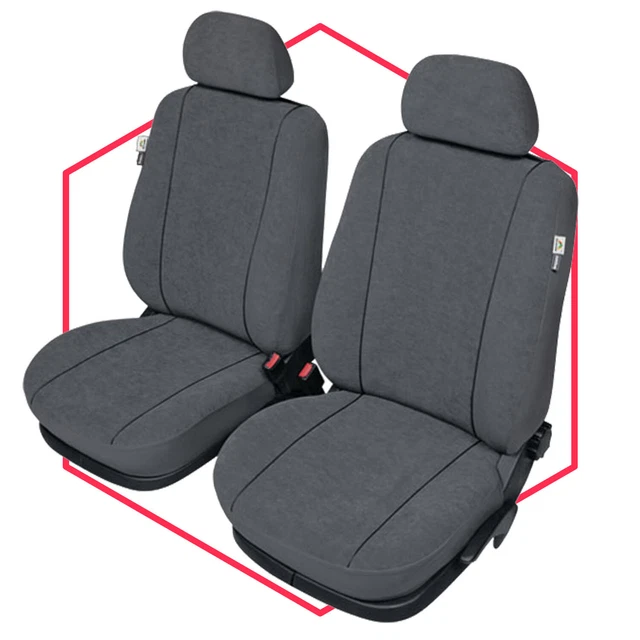 Coprisedili per auto compatibili con Mercedes Classe GLK X204 conducente e passeggero, coprisedili FB: PL408 (cuciture bianche e nere