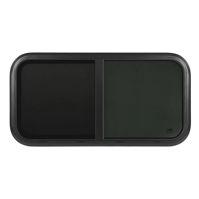 For Horizontal Sliding RV Window 35.4 X 17.7in Black Modified Window For Caravan