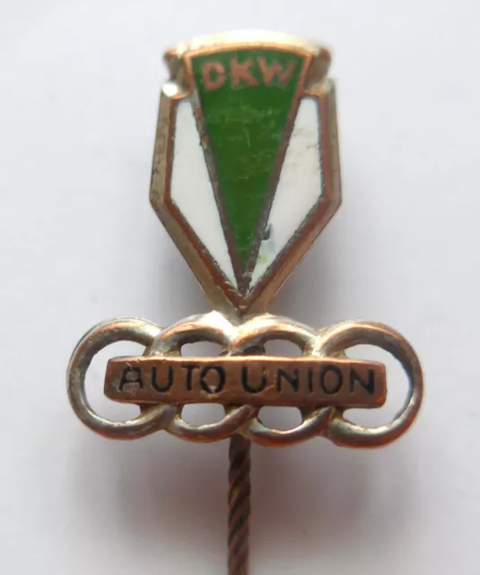 Original emaillierte Anstecknadel --Auto Union-- DKW