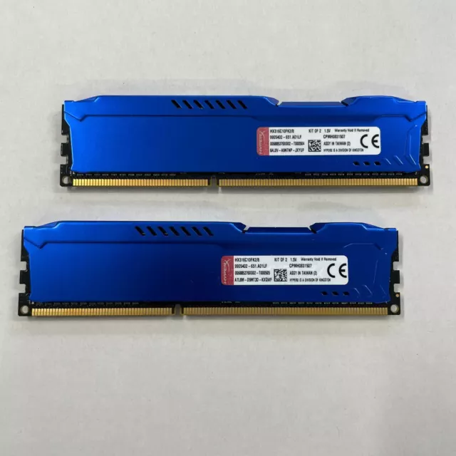 Genuine Kingston HyperX Fury 8GB RAM 2 x 4GB DDR3 1600 PC3 12800 HX316C10FK2/8