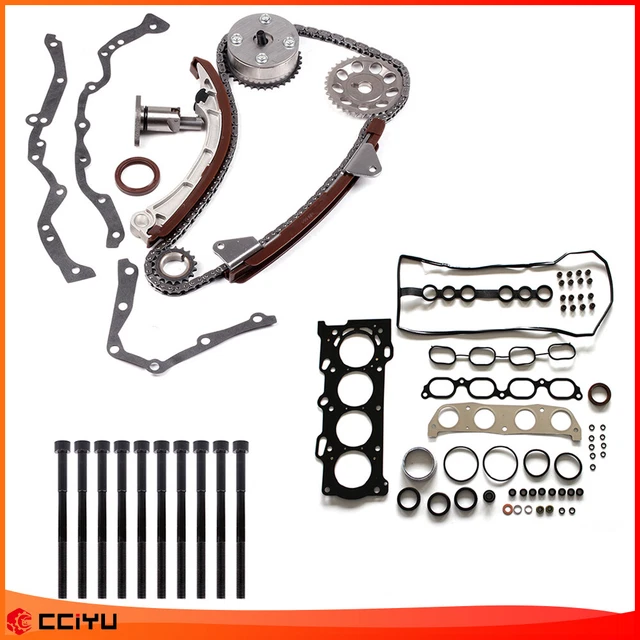 Timing Chain Kit Head Gasket Bolts Set for 00-05 Toyota MR2 Spyder 1.8L DOHC