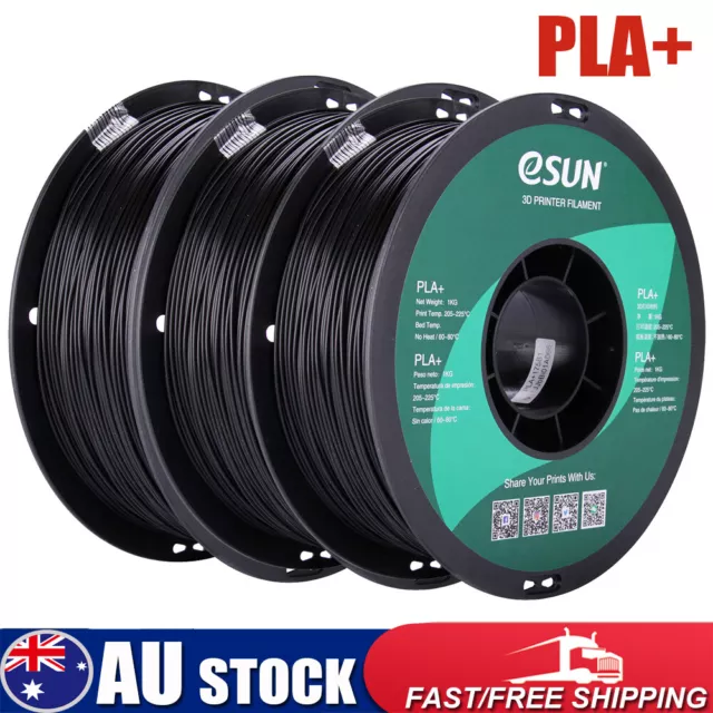 3 Spool eSUN PLA+1.75mm3D Printer Filament Corn Grain Refining Material 1KG/Roll