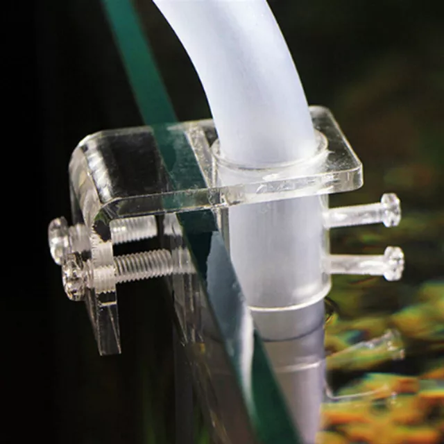 Aquarium Fish Tank Filter Glass Pipe Holder Fix Bracket Hooks Water Hose.m1