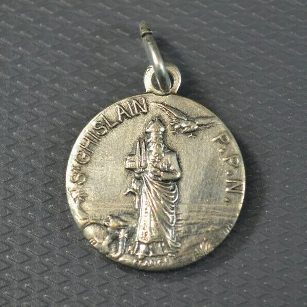 Bijou Religieux - Ancienne Medaille Religieuse Saint Ghislain