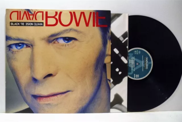 DAVID BOWIE black tie white noise LP EX/EX-, 74321 13697 1, vinyl album, & inner