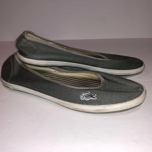 Lacoste women's marthe canvas ballerina flats discount