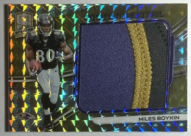 2019 Panini Spectra MM-34 Miles Boykin Monumental Silver Prizm /10 Steelers. M