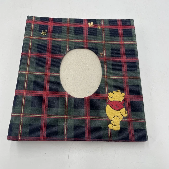 VINTAGE DISNEY WINNIE the Pooh Keepsake Baby Photo Book Album Plaid