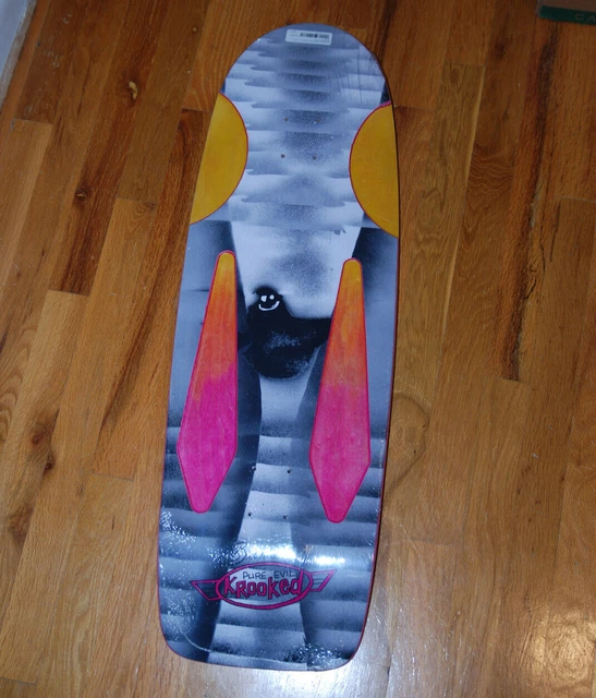 PURE EVIL KROOKED Beamer Skateboard Deck by Mark Gonzales 11” X 34