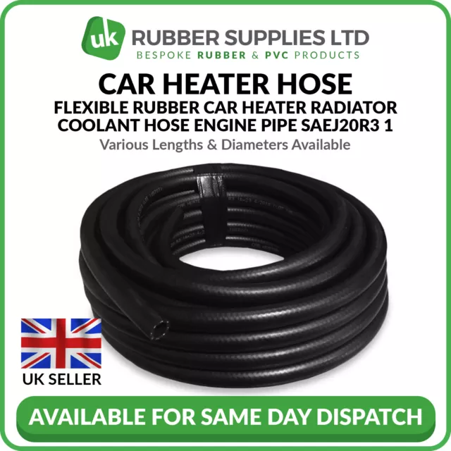 FLEXIBLE RUBBER CAR Heater Pipe Radiator Coolant Hose EPDM SAEJ20R3 Engine  Water £6.09 - PicClick UK