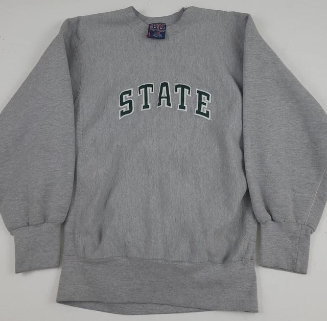 VINTAGE MV SPORT Pro Reverse Weave Michigan State University Sweatshirt