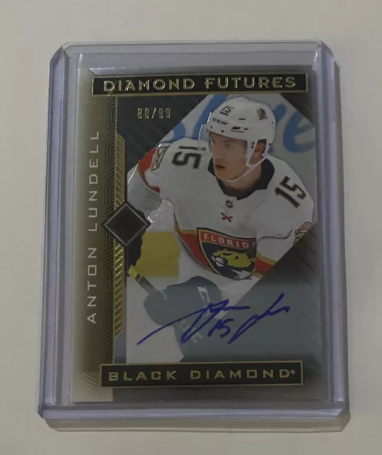 21-22 Black Diamond Futures Anton Lundell Rookie Auto 80/99 Florida Panthers