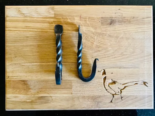 Hand Forged Blacksmith Vintage Wrought Iron Kitchen Meat Decorative Hanging Hook
