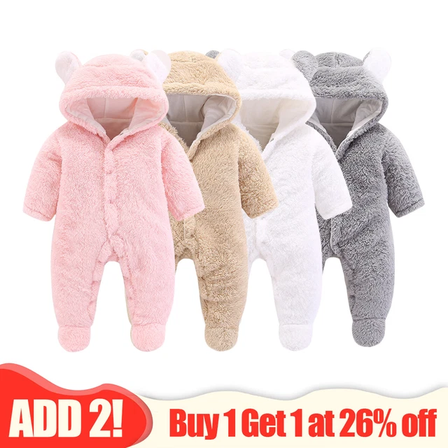 Tuta con cappuccio neonato bambino bambina bambini orso tuta vestiti abiti