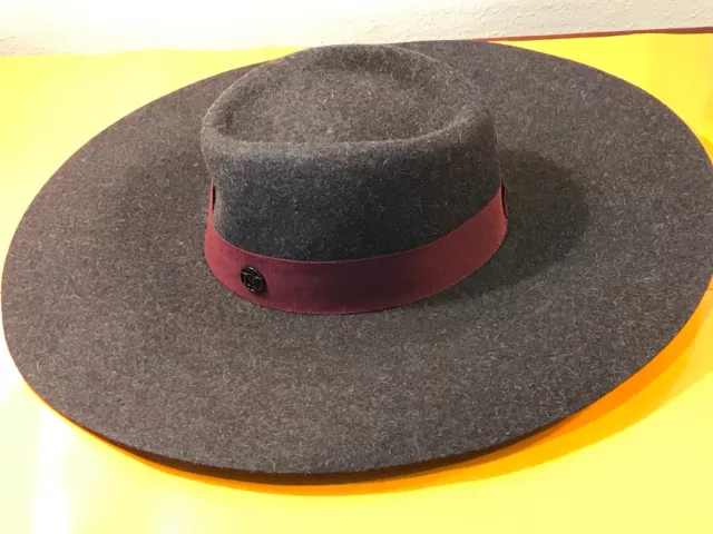 Maison Michel Fera Classic Charcoal Felt Hat Size M - Germany 2