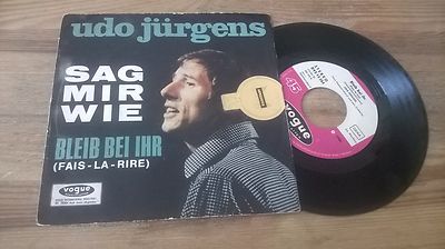 7" Pop Udo Juergens - Sag mir wie / Bleib bei ihr (2 Song) DEUTSCHE VOGUE
