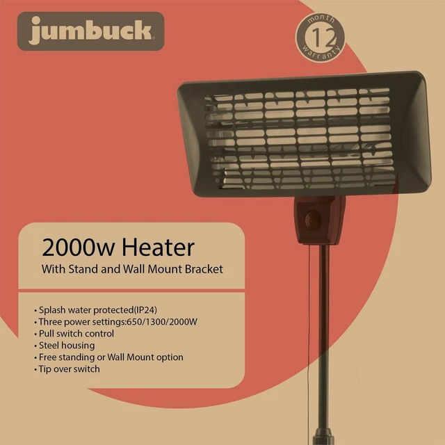 JUMBUCK 360° CARBON Fibre Element Outdoor Electric Patio Heater Stainless  Steel $3,490.00 - PicClick AU