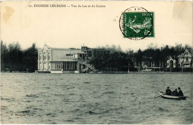 CPA Enghien les Bains Vue du Lac et du Casino FRANCE (1308545)