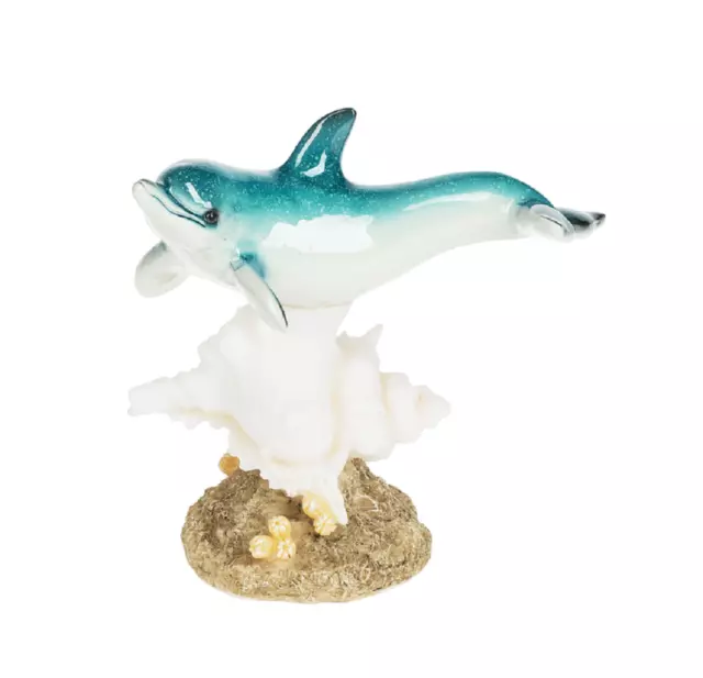 Ganz Midwest-CBK E1 Resin LED Light Up Dolphin on Coral 6.25'' Figurine ME170594