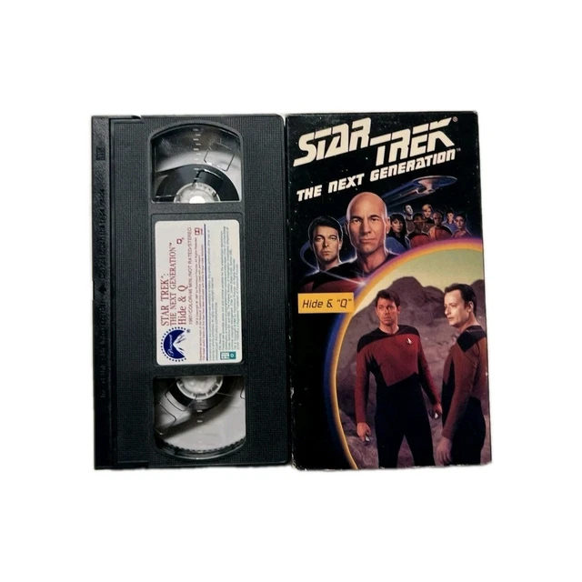 STAR TREK THE Next Generation: Hide & “Q” 1987 VHS - Good
