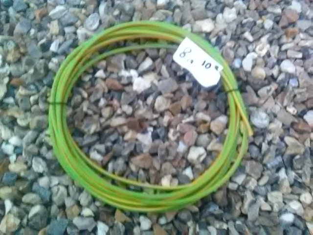 Cable de mise a la terre  H07VR vert / jaune 10 mm2  8 mètres