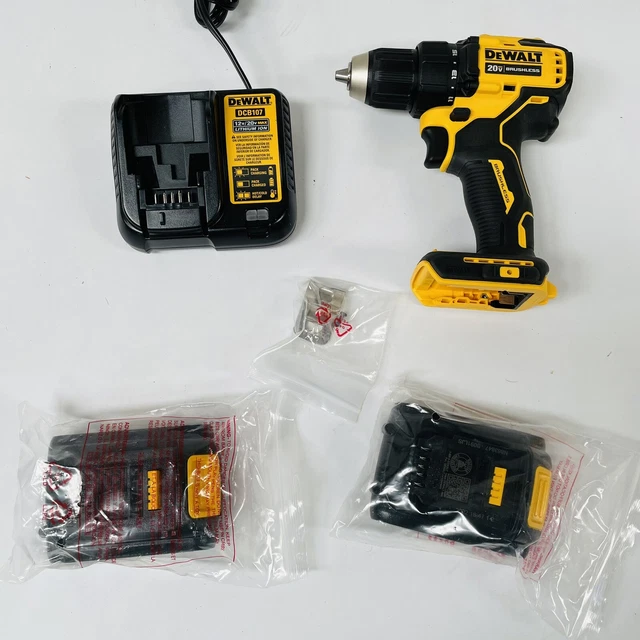 Dewalt DCD708C2 20V MAX Cordless Drill / Driver Kit, Compact, 1/2-Inch