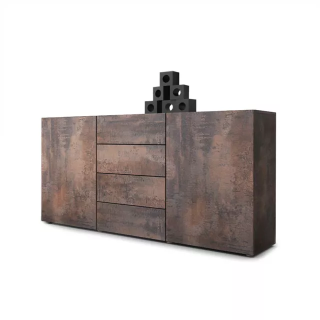 Sideboard Kommode Anrichte Massa in Stahlfarbe antik