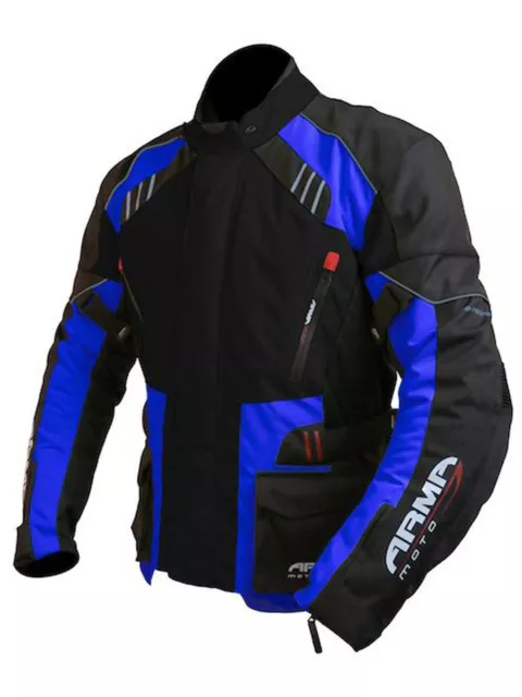 ARMR Moto Blue Kiso 2 Waterproof Motorcycle Jacket - XXL