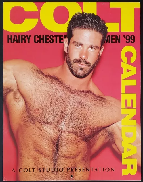 VINTAGE COLT STUDIOS 1999 HAIRY CHESTED MEN Calendar Bears Gay Interest