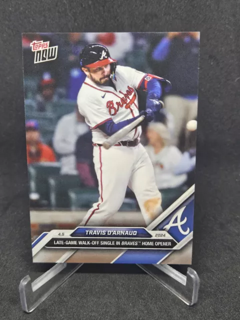 2024 Topps Now Purple 769 Travis D'Arnaud Atlanta Braves #/25