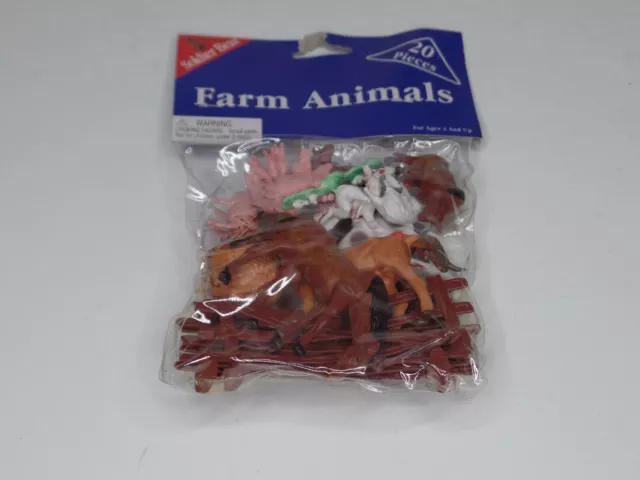 Soldier Bear Farm Animals 20 Pieces Cow Pig Horses Brand New Sealed NIB 40151